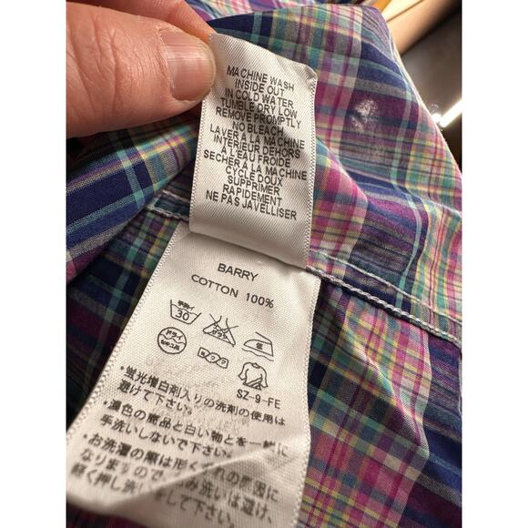 Frank & Eileen Barry Long Sleeve Plaid Button Up Large - Picture 8 of 8